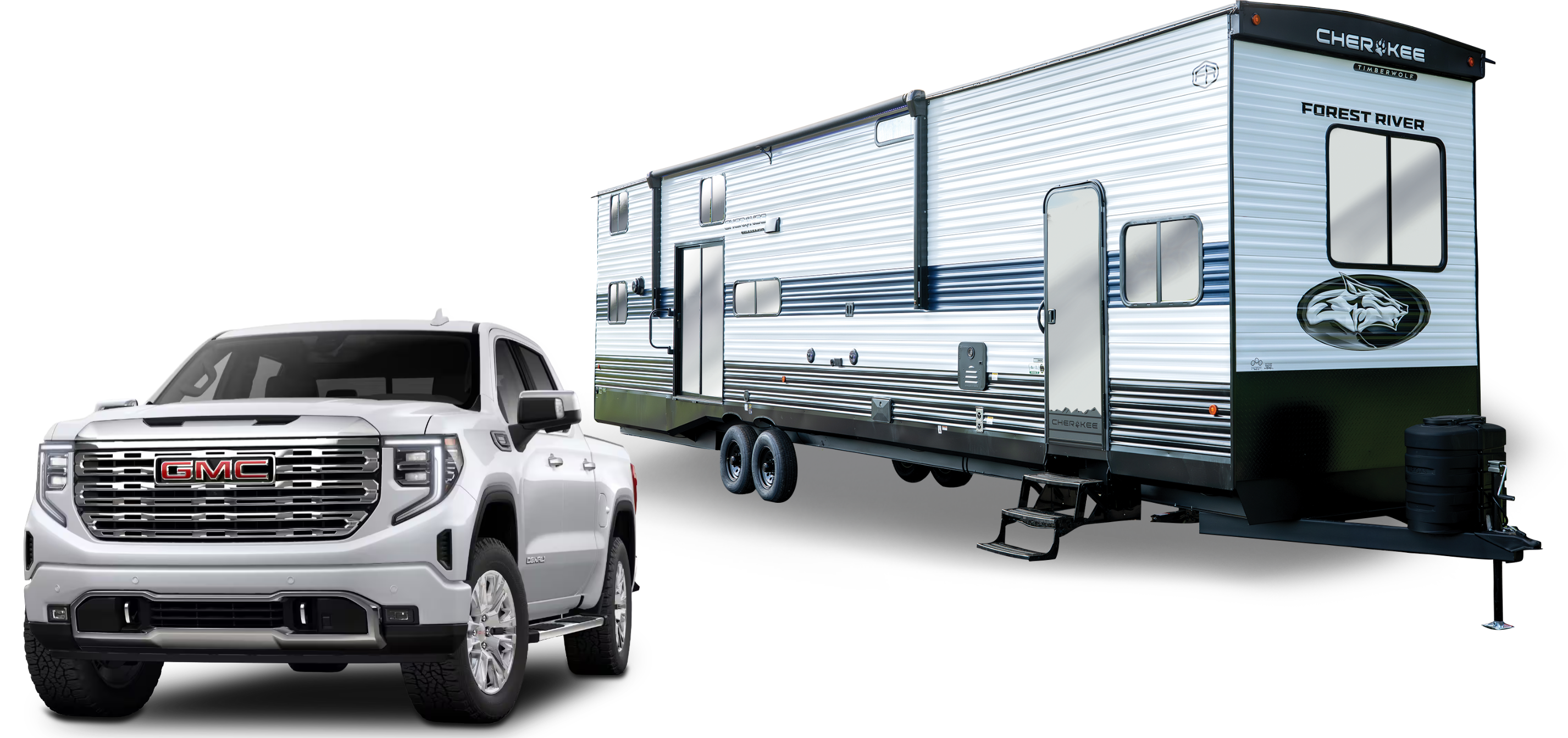 VIP PRIZE GMC SIERRA 1500 & FOREST RIVER CHEROKEE TIMBERWOLF OR TAKE $125,000